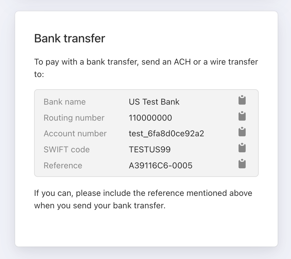 Lite Pae - bank transfer